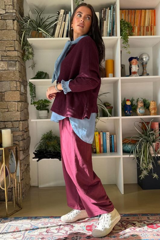 Basso Box Knit Damson